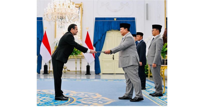 سفیر ترکمنستان استوارنامه خود را به رئیس‌ جمهور اندونزی تقدیم کرد
