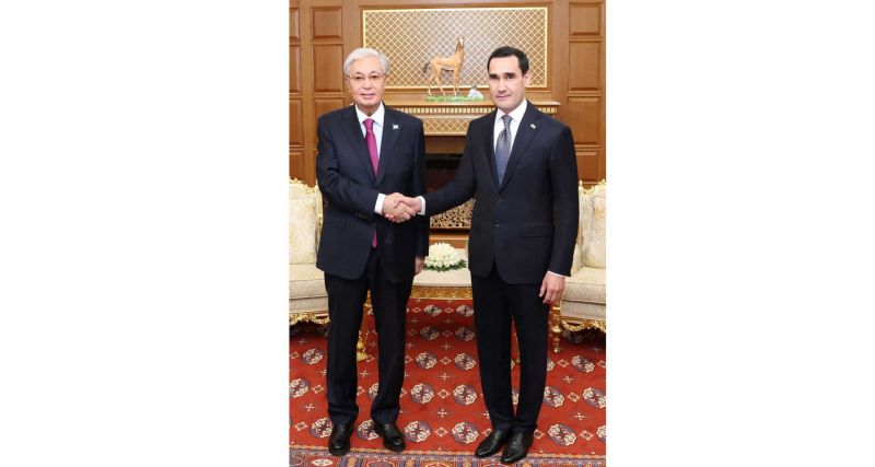 روسای جمهور ترکمنستان و قزاقستان دیدار و گفتگو کردند